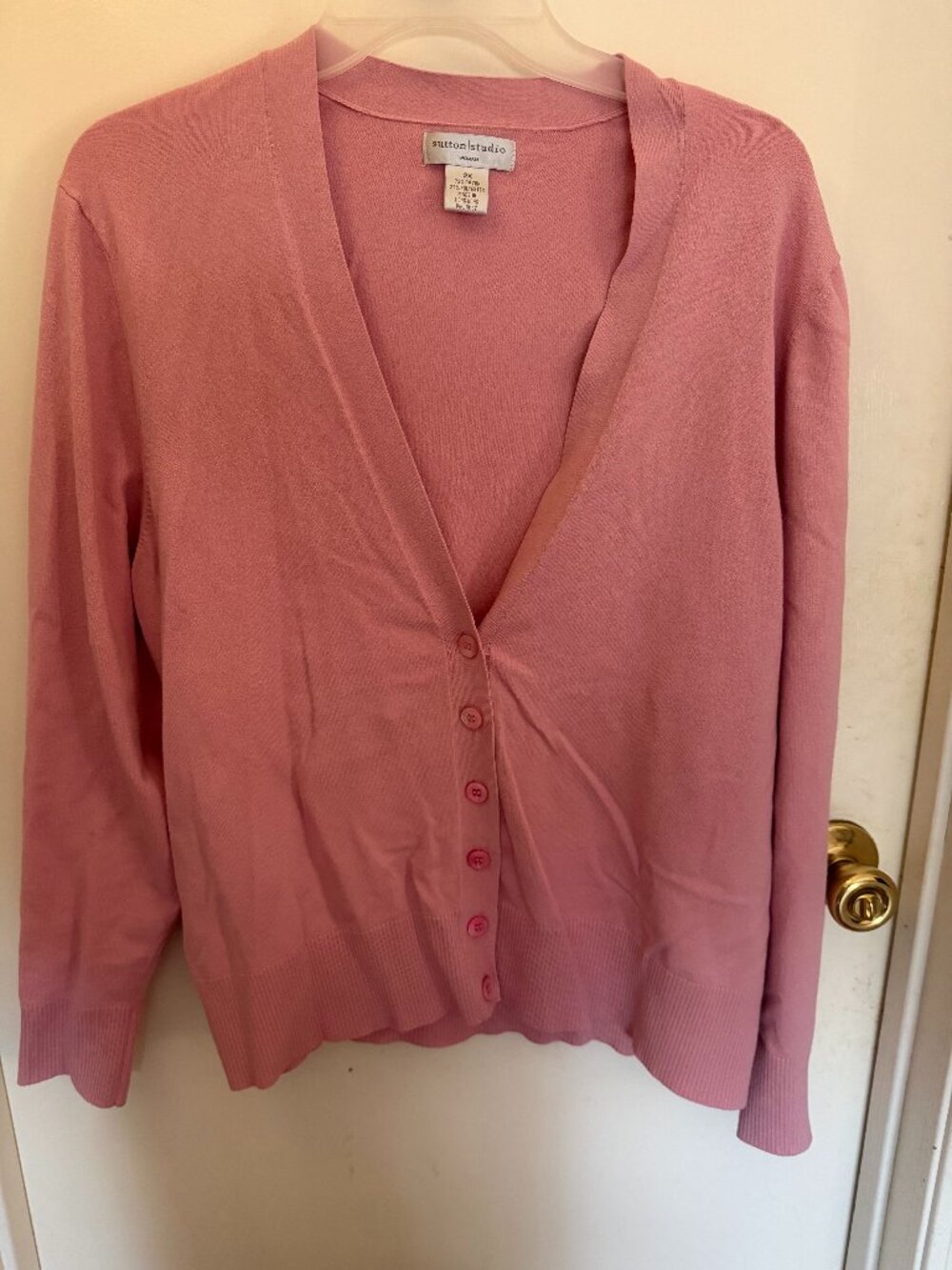 Sutton Studio Mauve Cardigan W 2X